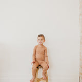2pc Long Sleeve Pajama Set - Pecan