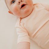 Short Sleeve Bodysuit - Blush