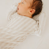 Newborn Knotted Gown - Coastal