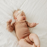 Long Sleeve Bodysuit - Pecan