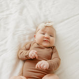 Long Sleeve Bodysuit - Pecan