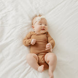 Long Sleeve Bodysuit - Pecan