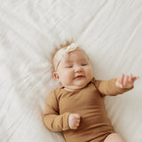 Long Sleeve Bodysuit - Pecan