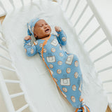 Newborn Knotted Gown - Dunk
