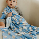 Knit Swaddle Blanket - Dunk