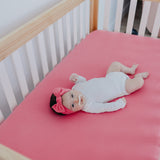 Premium Knit Fitted Crib Sheet - Flamingo