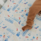 Premium Knit Fitted Crib Sheet - The Polar Express
