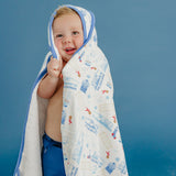 Premium Baby Knit Hooded Towel - The Polar Express