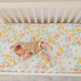 Premium Knit Fitted Crib Sheet - Rose