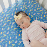 Premium Knit Fitted Crib Sheet - Birdie
