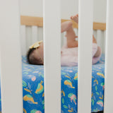 Premium Knit Fitted Crib Sheet - Birdie