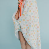 Premium Baby Knit Hooded Towel - Daisy