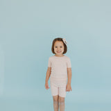 2pc Short Sleeve Pajama Set - Blush