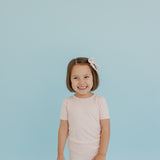 2pc Short Sleeve Pajama Set - Blush