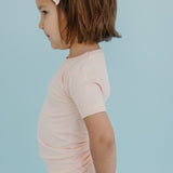 2pc Short Sleeve Pajama Set - Blush