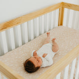 Premium Knit Fitted Crib Sheet - Sandy