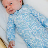 Zip-Up Footie Pajama - Surf