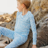 2pc Long Sleeve Pajama Set - Surf