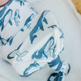 Newborn Knotted Gown - Cove