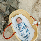 Newborn Knotted Gown - Cove