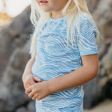 2pc Short Sleeve Pajama Set - Surf