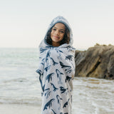 Premium Big Kid Hooded Towel - Cove