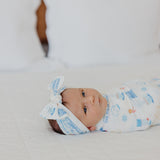 Knit Headband Bow - The Polar Express
