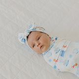 Knit Headband Bow - The Polar Express