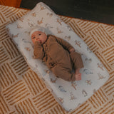 Premium Knit Diaper Changing Pad Cover - Winnie the Pooh and Friends