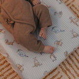Premium Knit Diaper Changing Pad Cover - Winnie the Pooh and Friends