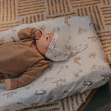 Premium Knit Diaper Changing Pad Cover - Winnie the Pooh and Friends