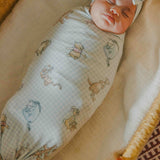 Knit Swaddle Blanket - Winnie the Pooh and Friends