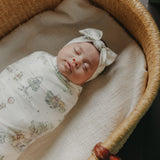 Knit Headband Bow - Hundred Acre Wood