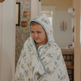 Premium Big Kid Hooded Towel - Hundred Acre Wood