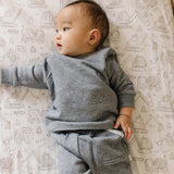 Premium Knit Fitted Crib Sheet - Gage