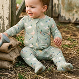Zip-up Footie - Country Duck
