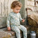Zip-up Footie - Country Duck