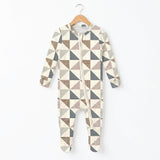 Zip-up Footie - Patchwork Medley