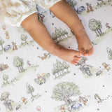 Premium Knit Fitted Crib Sheet - Hundred Acre Wood