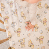 Premium Knit Fitted Crib Sheet - Hunny