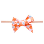 Classic Nylon Bow - Mickey Mouse Check