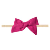 Classic Nylon Bow - Raspberry