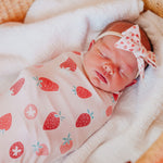 Classic Nylon Bow - Strawberry