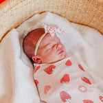 Classic Nylon Bow - Strawberry