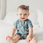 Classic Nylon Bow - Violet