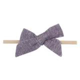 Classic Nylon Bow - Violet