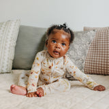 Bamboo Convertible Zip-Up Footie - Angelique