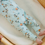 Bamboo Convertible Zip-Up Footie - Rocketeer