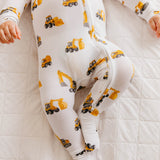 Bamboo Convertible Zip-Up Footie Pajama - Dozer