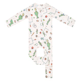 Convertible Zip-Up Footie Pajama - Sesame Street Varsity Friends